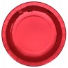 10 ASSIETTES RONDES ROUGE BRILLANT 26 CM 