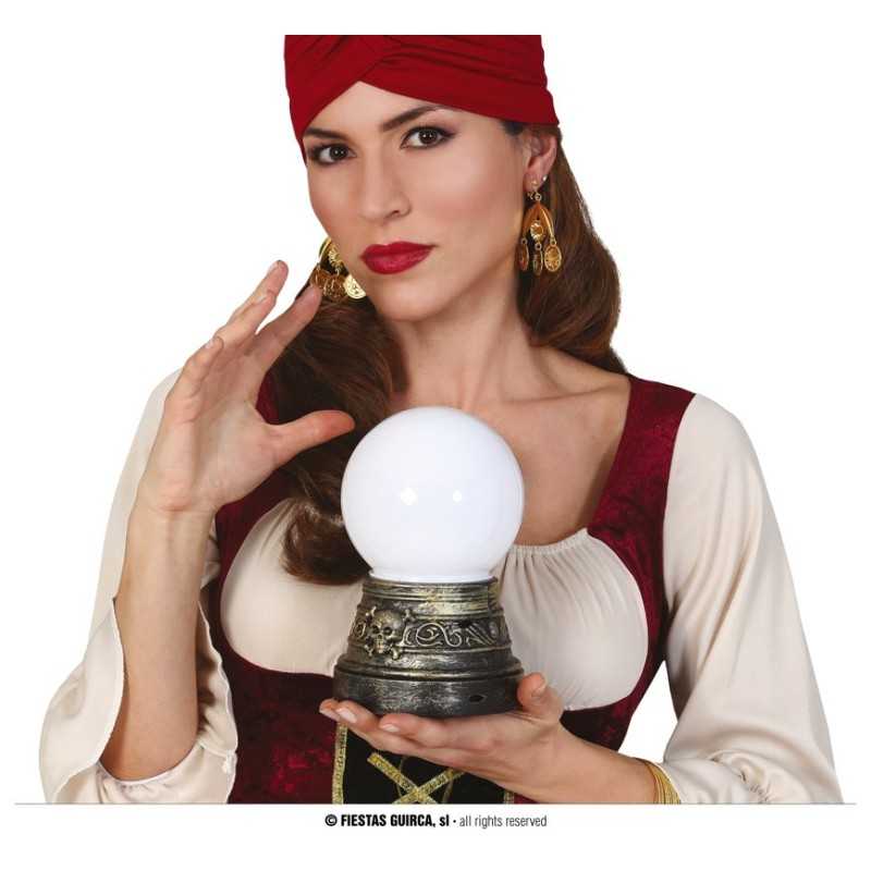 BOULE DE CRISTAL LUMINEUSE POUR VOYANTE