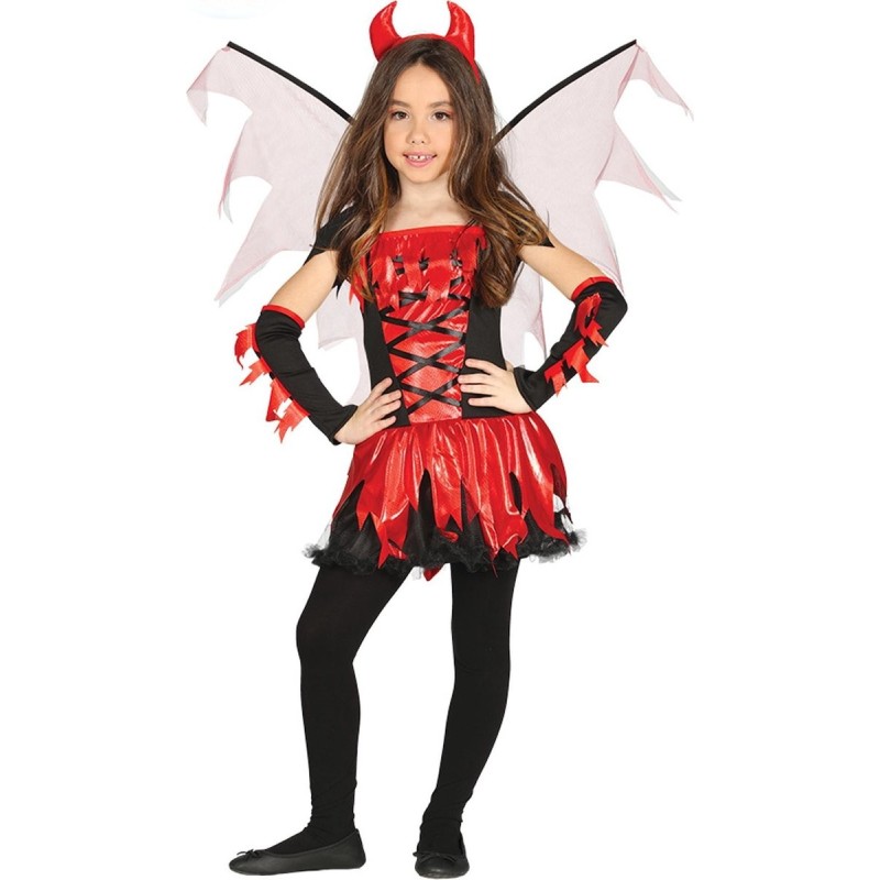 DEGUISEMENT DIABLESSE DE FEU AVEC AILES ROUGE ET NOIR TAILLE 10-12 ANS DEGUISEMENT DIABLESSE DE FEU AVEC AILES ROUGE ET NOIR TAILLE 10-12 ANS