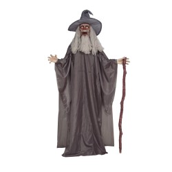 DECORATION HALLOWEEN VIEUX MAGICIEN 190 CM 