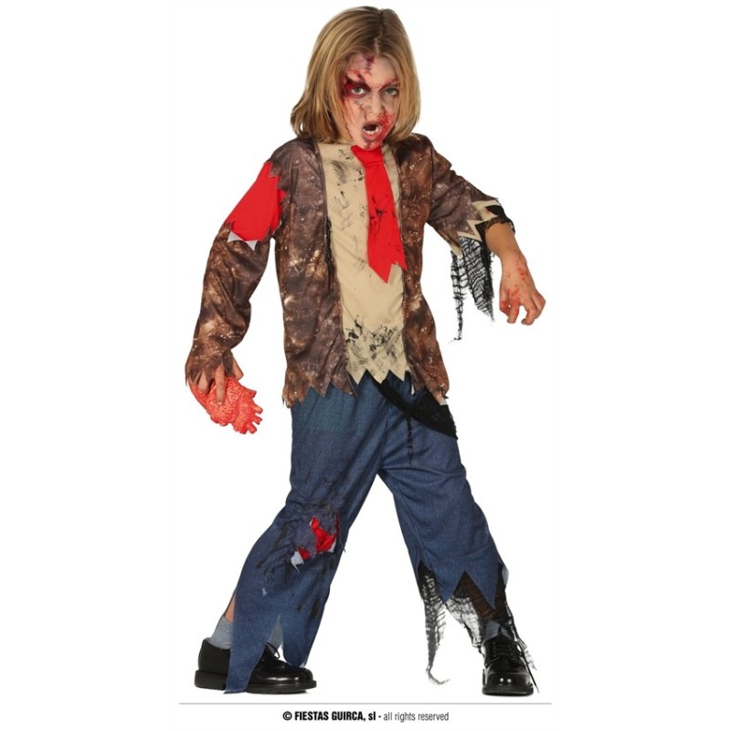 DEGUISEMENT ECOLIER ZOMBIE HALLOWEEN TAILLE 5-6 ANS DEGUISEMENT ECOLIER ZOMBIE HALLOWEEN TAILLE 5-6 ANS