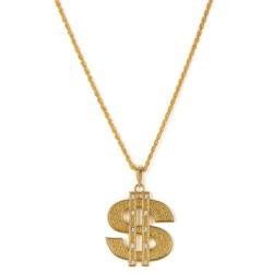 COLLIER DOLLAR OR AVEC STRASS