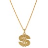 COLLIER DOLLAR OR AVEC STRASS