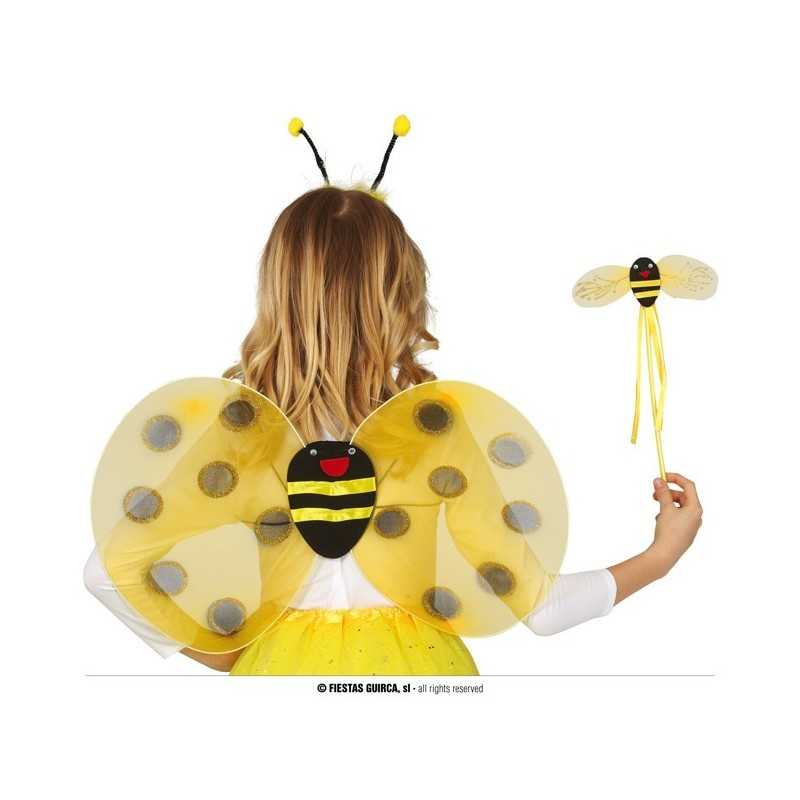 KIT ABEILLE AILES 53 X 34 CM SERRE TETE ET BAGUETTE MAGIQUE