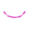 GUIRLANDE JOYEUX ANNIVERSAIRE 280 CM ROSE FUSCHIA