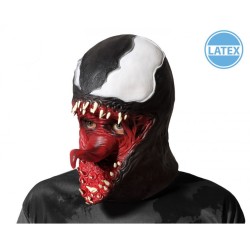 MASQUE LATEX  VENOM SYMBIOTE NOIR ET BLANC