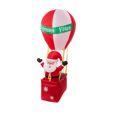 PERE NOEL ET MONTGOLFIERE GONFLABLES 210 CM