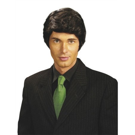 PERRUQUE HOMME NOIR COUPE COURTE