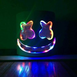 MASQUE LATEX DJ MARSHMALLOW AVEC LED