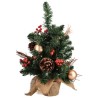 SAPIN DE TABLE BOULES CHAMPAGNE + 45 LED 45 CM