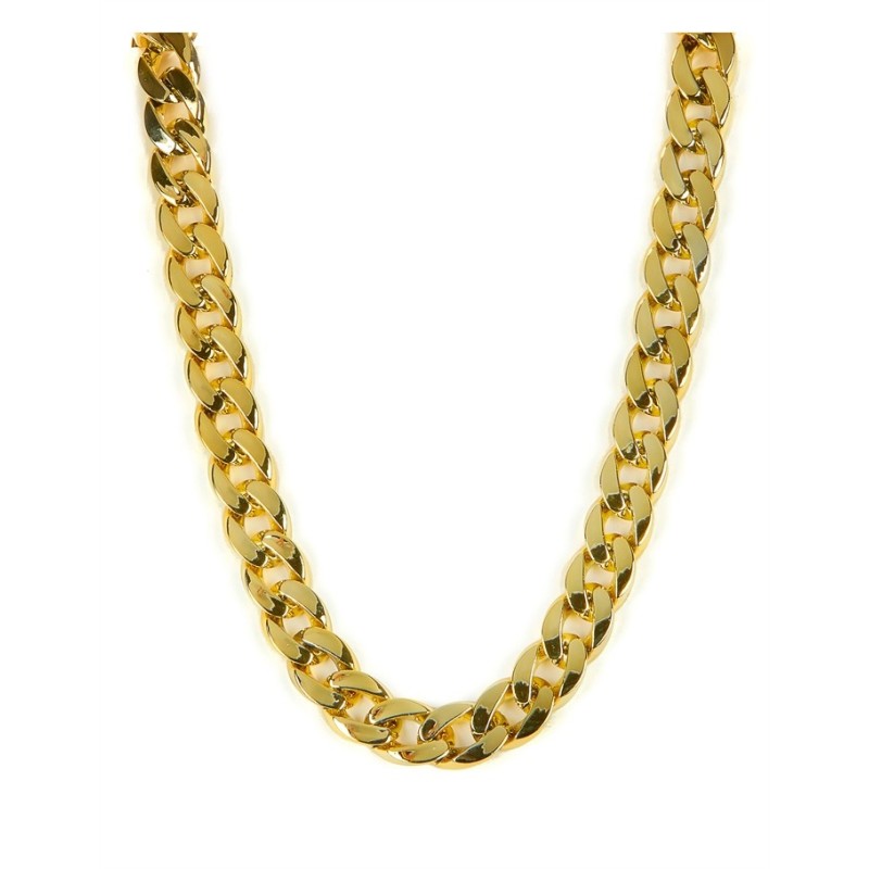 COLLIER CHAINE EN OR BLING BLING 