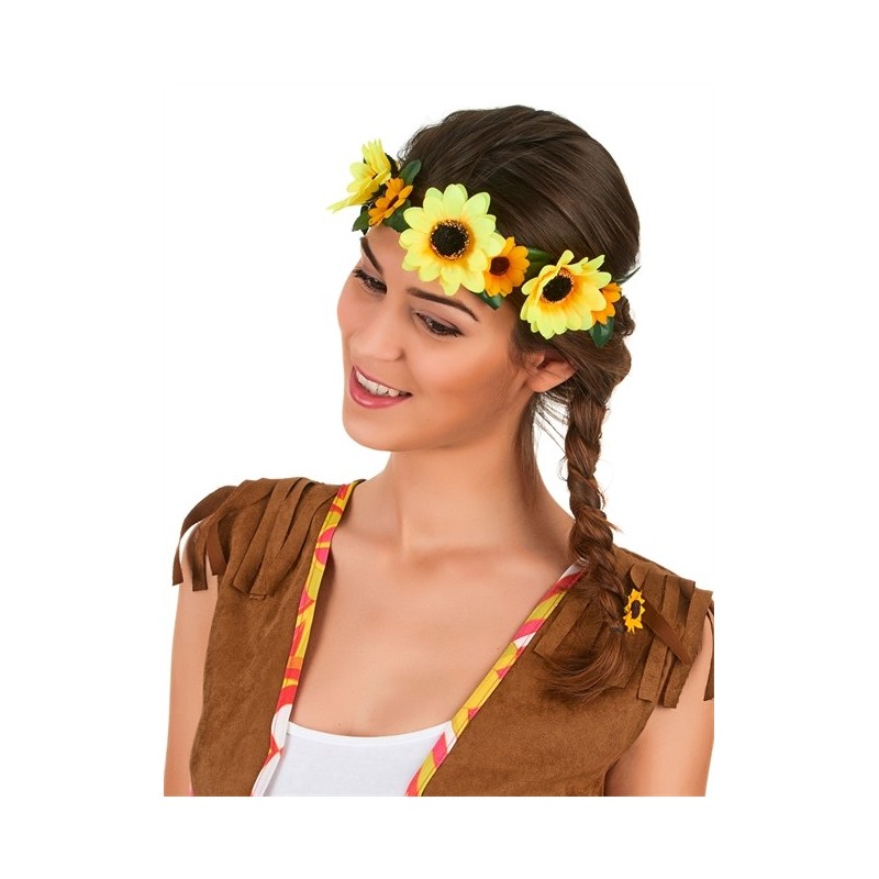 COURONNE DE FLEURS TOURNESOLS  COURONNE DE FLEURS TOURNESOLS