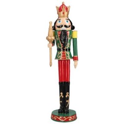 FIGURINE ROI CASSE NOISETTES EN RESINE LAQUEE 44.5 CM