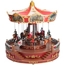 AUTOMATE CAROUSEL DE NOEL  LUMINEUX, ANIME ET MUSICAL 