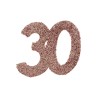 6 CONFETTIS PAILLETTES ROSE GOLD 30 ANS 