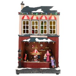 AUTOMATE MAISON DE NOEL ANIMEE, LUMINEUSE ET MUSICALE