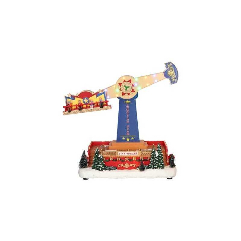 AUTOMATE MANEGE DE NOEL ANIME, LUMINEUX ET MUSICAL