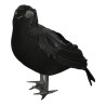 DECORATION CORBEAU NOIR 17 CM 