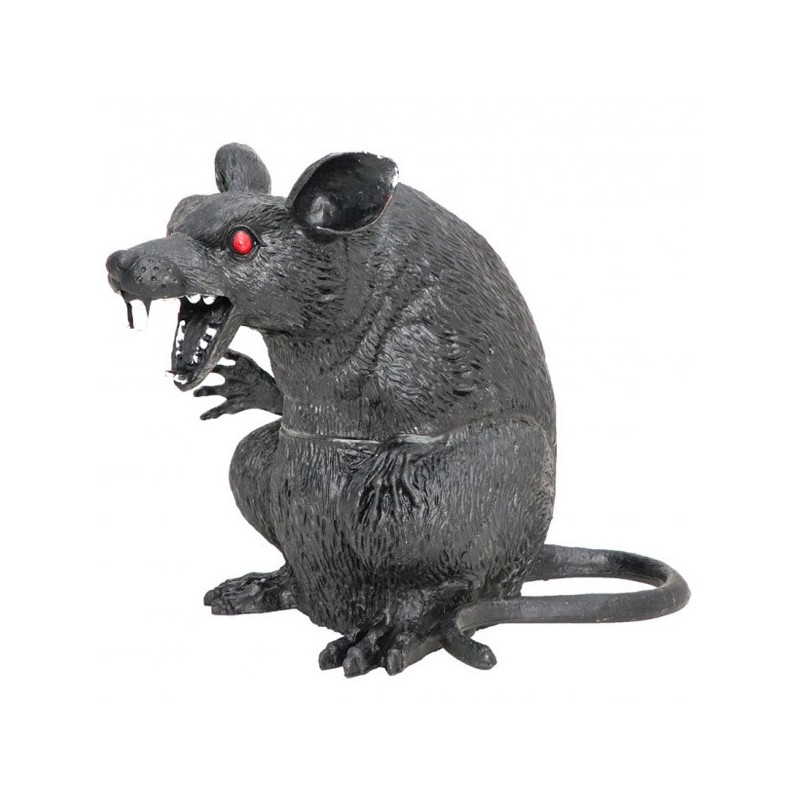 RAT NOIR  18 CM 