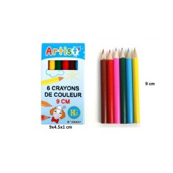 6 CRAYONS DE COULEURS