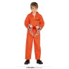 DEGUISEMENT PRISONNIER DETENU ORANGE TAILLE 10-12 ANS