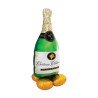 BALLON METALLIQUE BOUTEILLE DE CHAMPAGNE CHEERS 152 CM AIRLOONZ