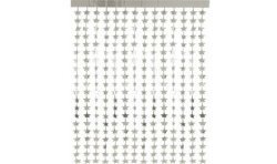 RIDEAU D'ETOILES LAME ARGENT 100 X 200 CM