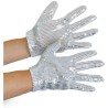 GANTS STRASS ARGENT POPSTAR PETITE TAILLE