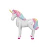 BALLON METALLIQUE AIRLONZ LICORNE COULEURS PASTEL 116 CM 