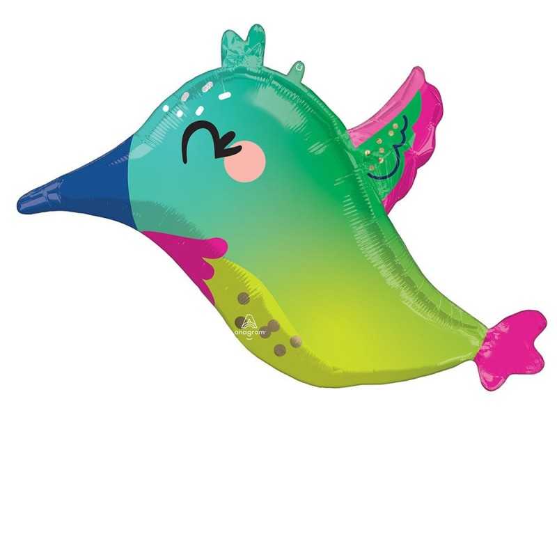 BALLON METALLIQUE COLIBRI 63 CM