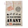 SAC JUTE SERVICE POSTAL DE NOEL 60 X 90 CM 