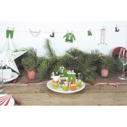 PETITE GUIRLANDE DE LUTIN AVEC MINI CLIP