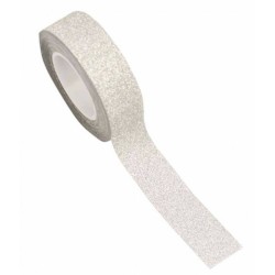 RUBAN ARGENT PAILLETTES ADHESIF  1.5 CM X 10 M