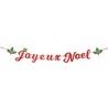 GUIRLANDE JOYEUX NOEL ROUGE VERT ET OR