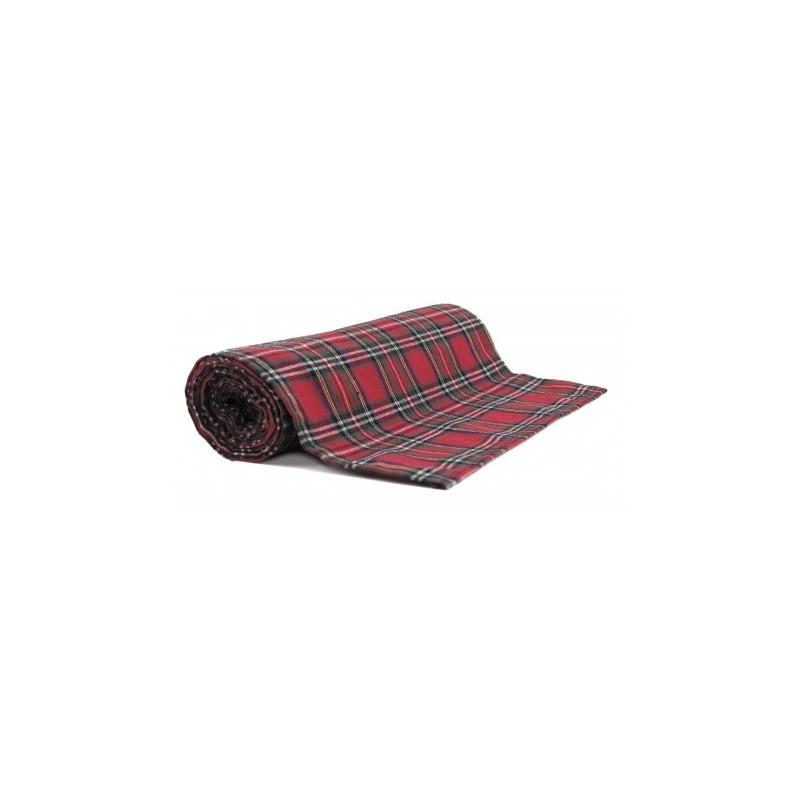 CHEMIN DE TABLE EN TISSU TARTAN 300 X 30 CM