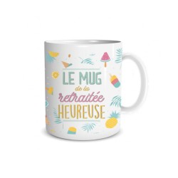 MUG DE LA  RETRAITEE HEUREUSE