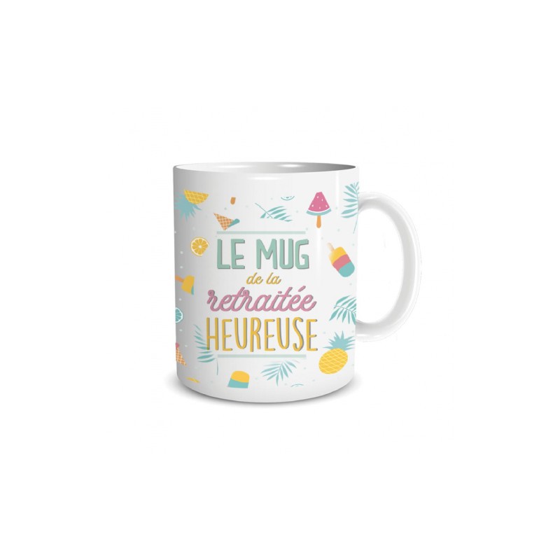 MUG DE LA  RETRAITEE HEUREUSE