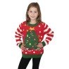 PULL DE NOEL ENFANT SAPIN LUMINEUX ET MUSICAL TAILLE 5-6 ANS