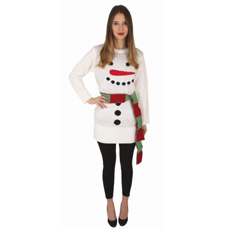 DEGUISEMENT ROBE DE NOEL BONHOMME DE NEIGE TAILLE M