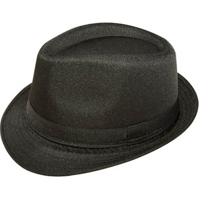 CHAPEAU BORSALINO NOIR EN TISSUS