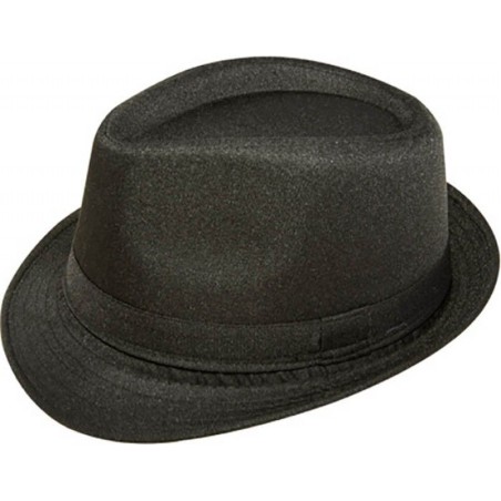 CHAPEAU BORSALINO NOIR EN TISSUS