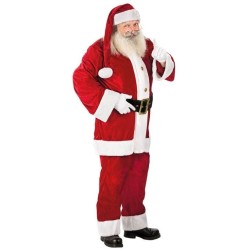 DEGUISEMENT PERE NOEL AMERICAIN VELOUR LUXE TAILLE UNIQUE