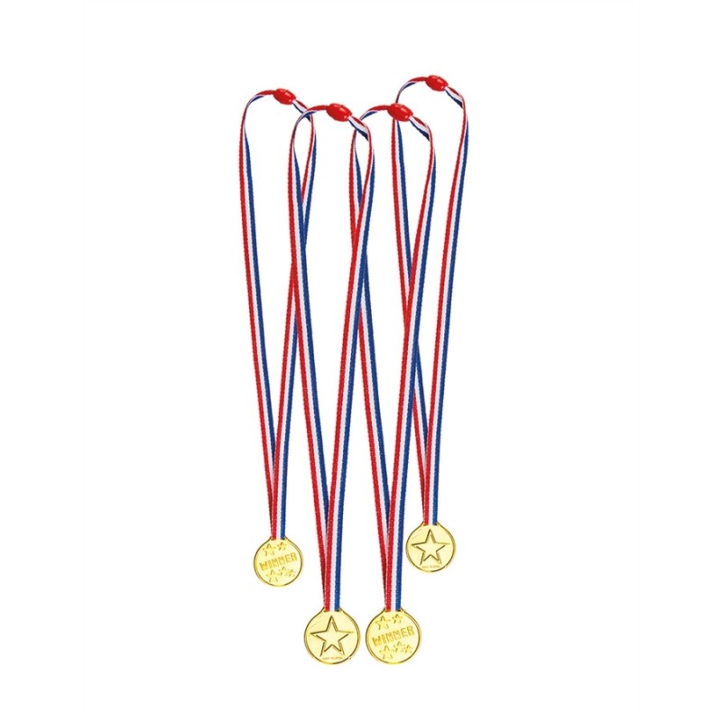 4 MINI MEDAILLES TRICOLORES  4 MINI MEDAILLES TRICOLORES