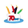 CHAPEAU GATEAU ANNIVERSAIRE 70 ANS 