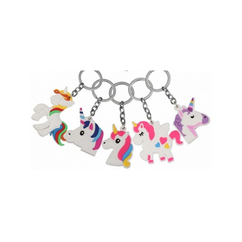 5 PORTE-CLES LICORNE