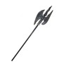 DOUBLE HACHE OU HALLEBARDE MEDIEVALE EN PLASTIQUE 120 CM
