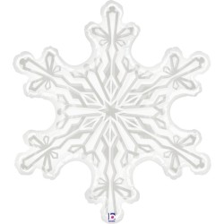 BALLON METALLIQUE FLOCON DE NEIGE 79 CM 