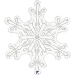BALLON METALLIQUE FLOCON DE NEIGE 97 CM 