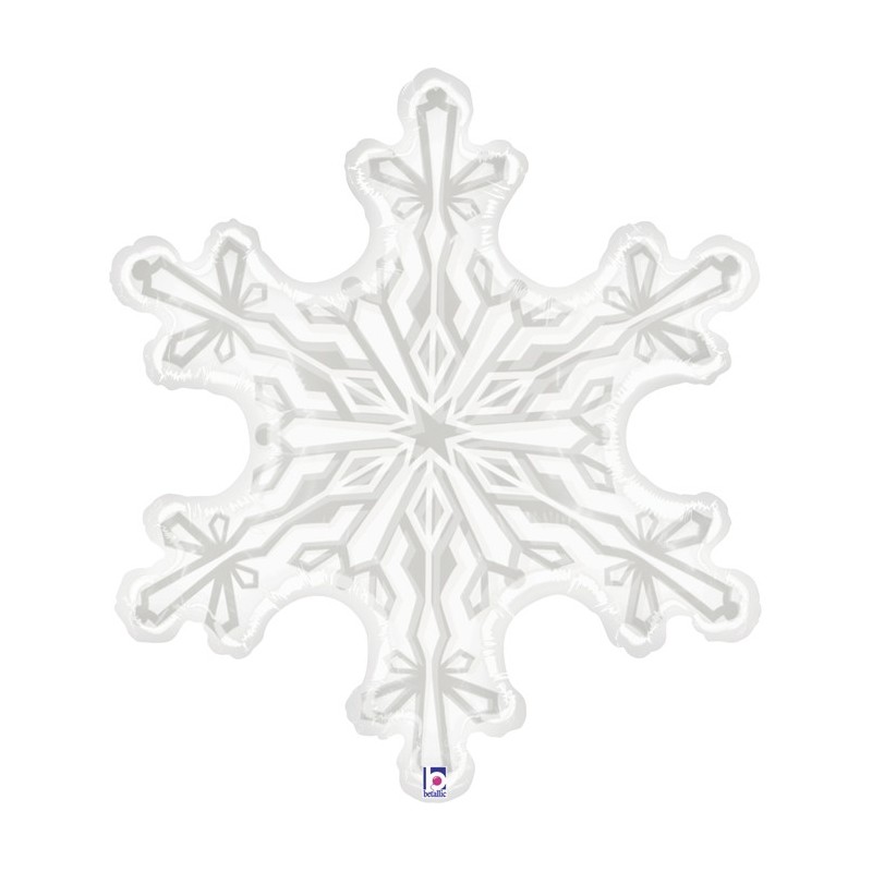 BALLON METALLIQUE FLOCON DE NEIGE 97 CM  BALLON METALLIQUE FLOCON DE NEIGE 97 CM