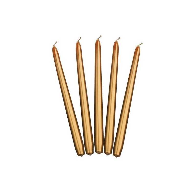 10 BOUGIES FLAMBEAU OR